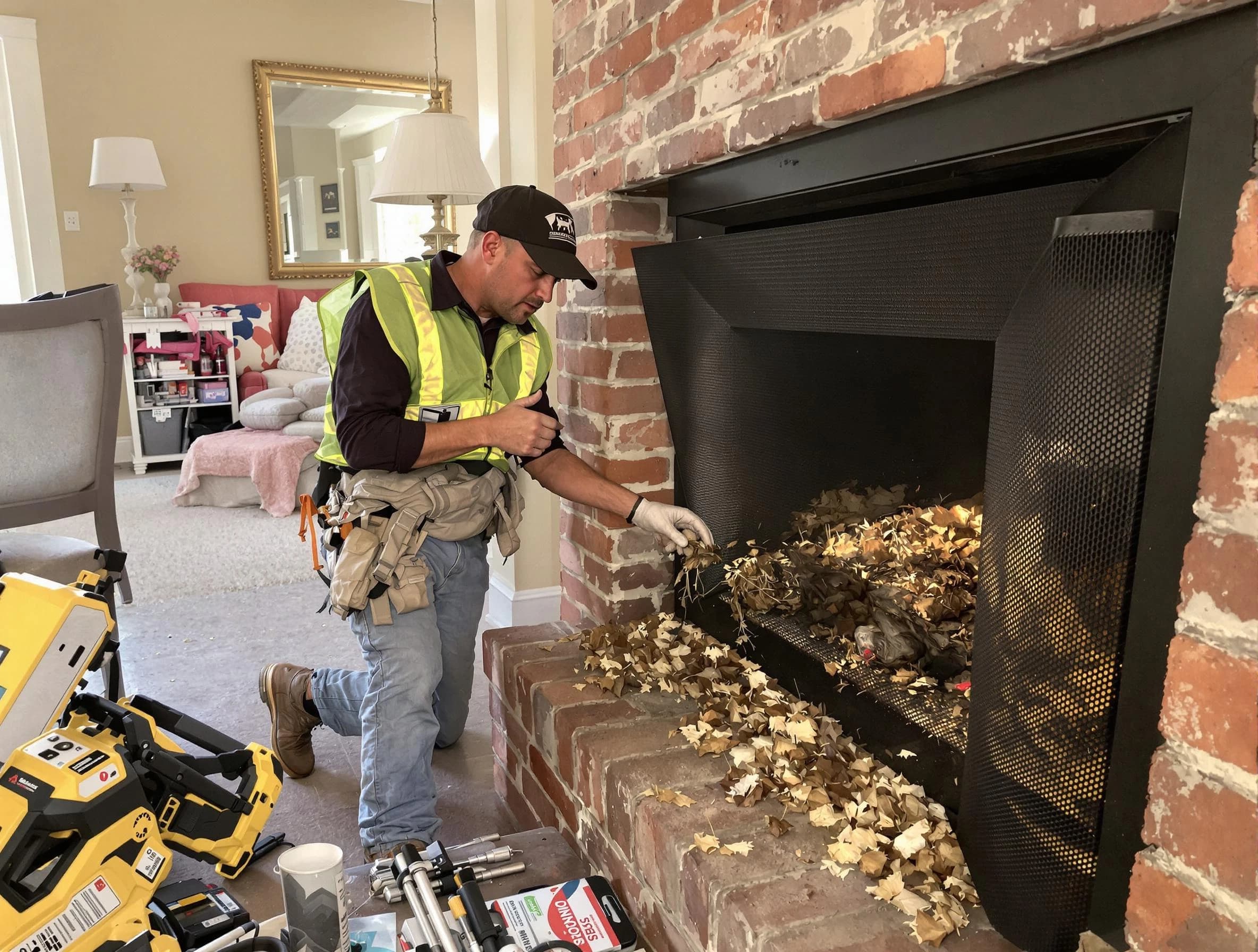 Safe screening installation by Brookline Chimney Sweep in Brookline, MA