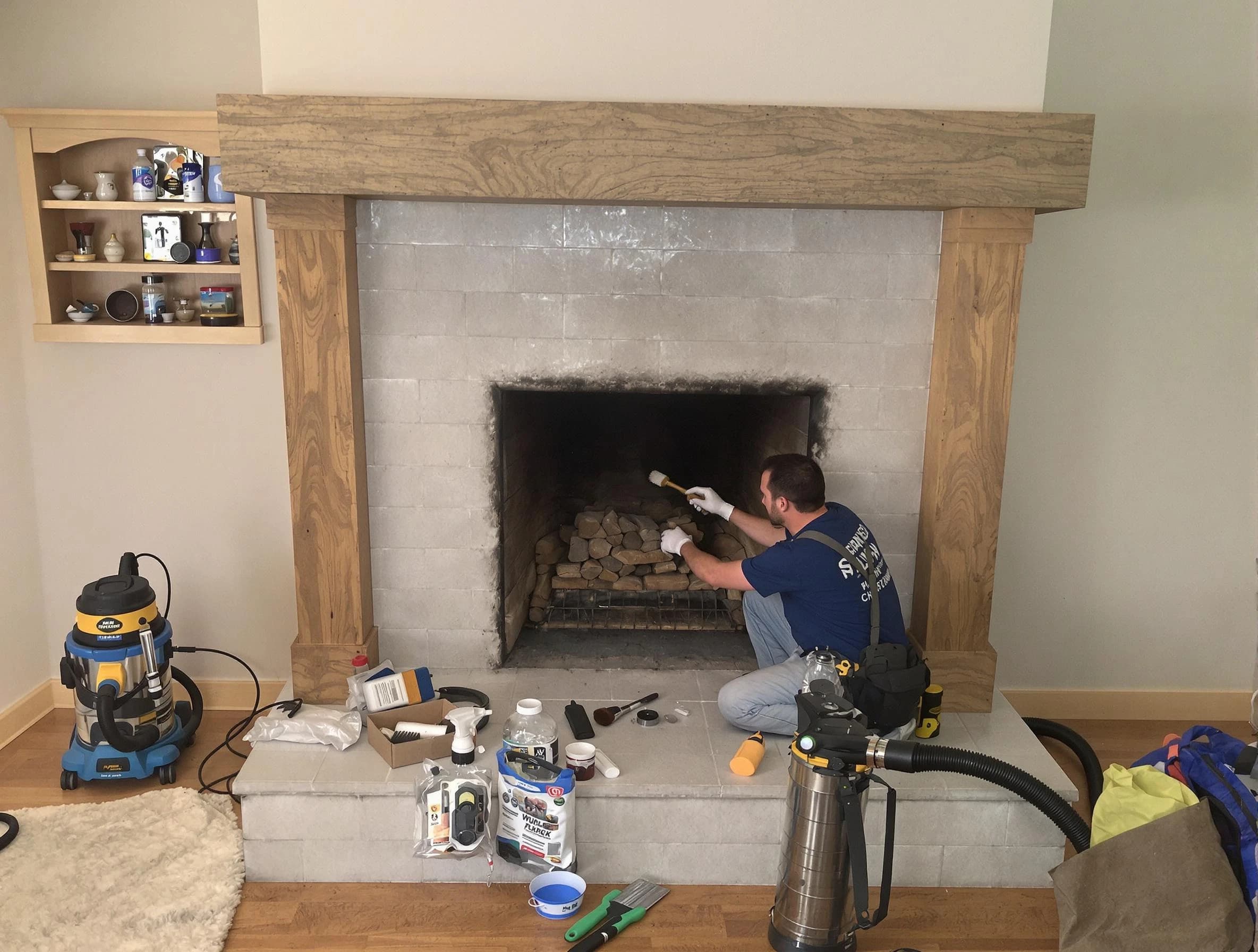 Detailed creosote removal process by Brookline Chimney Sweep in Brookline, MA