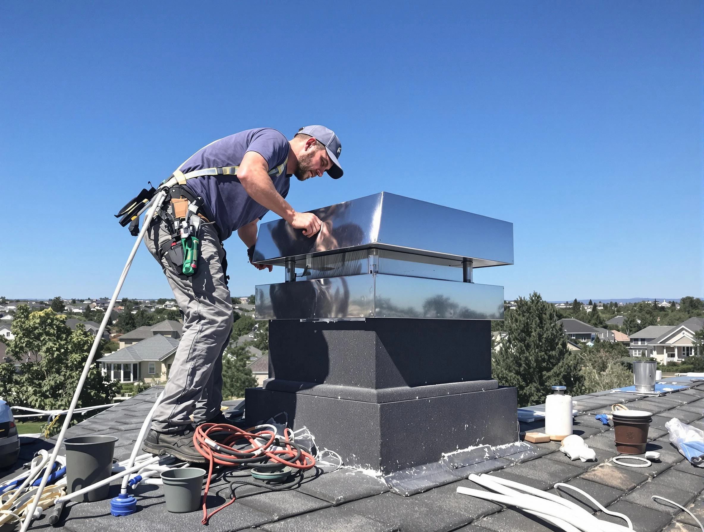 Chimney Cap Services in Brookline