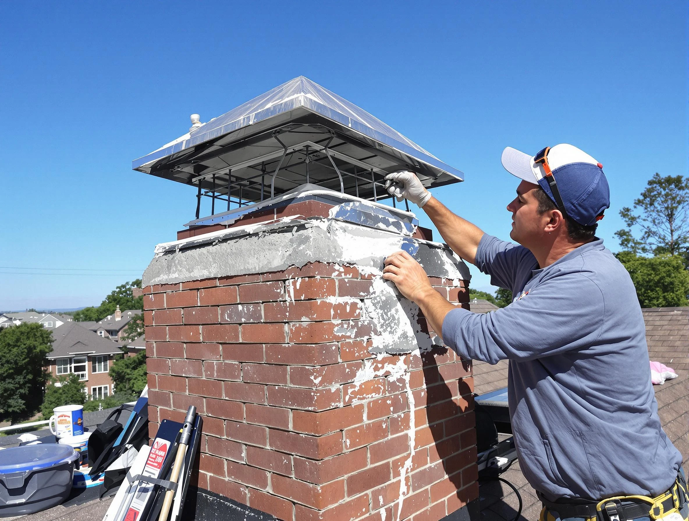 Chimney Crown Services in Brookline