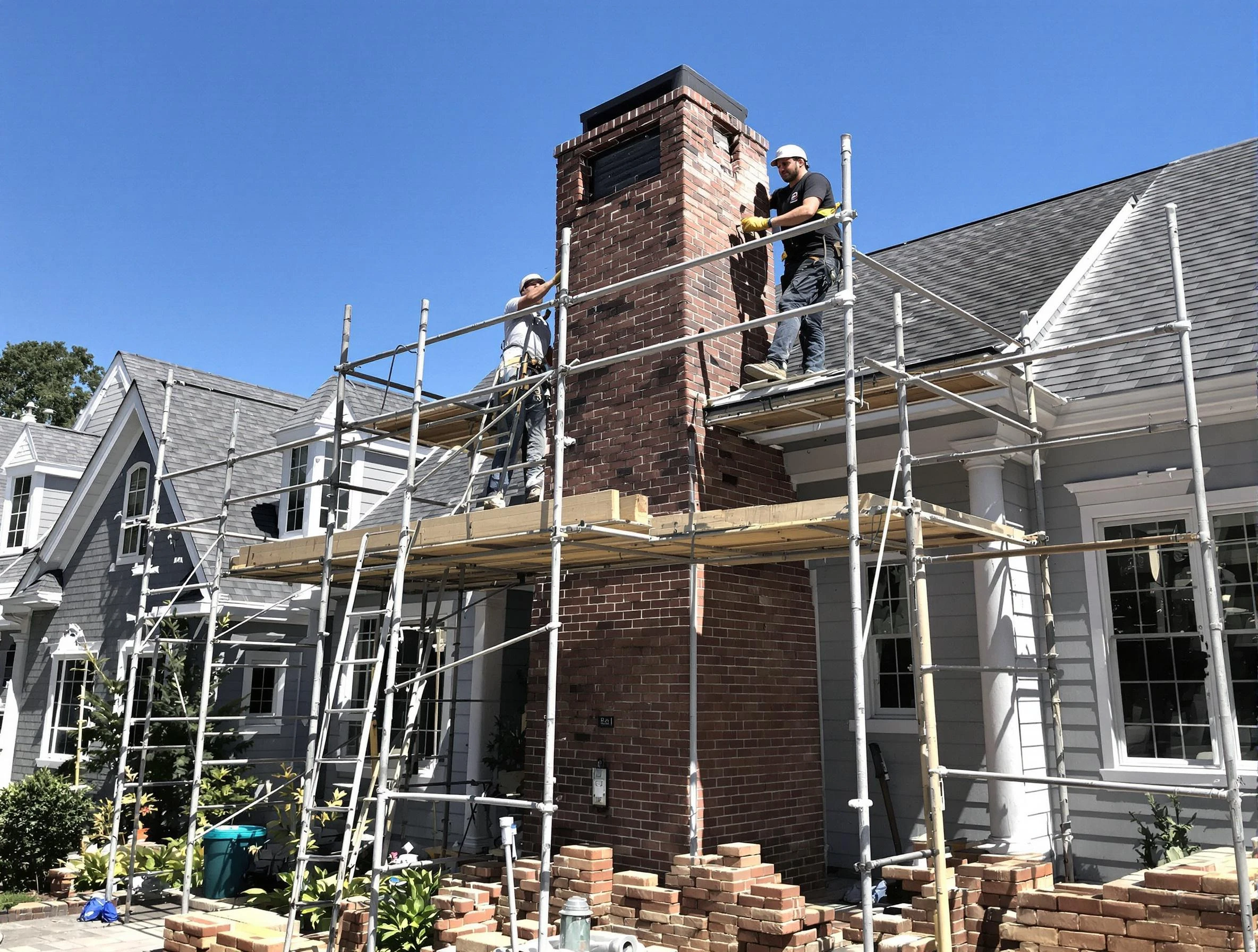 Chimney Rebuilding in Brookline