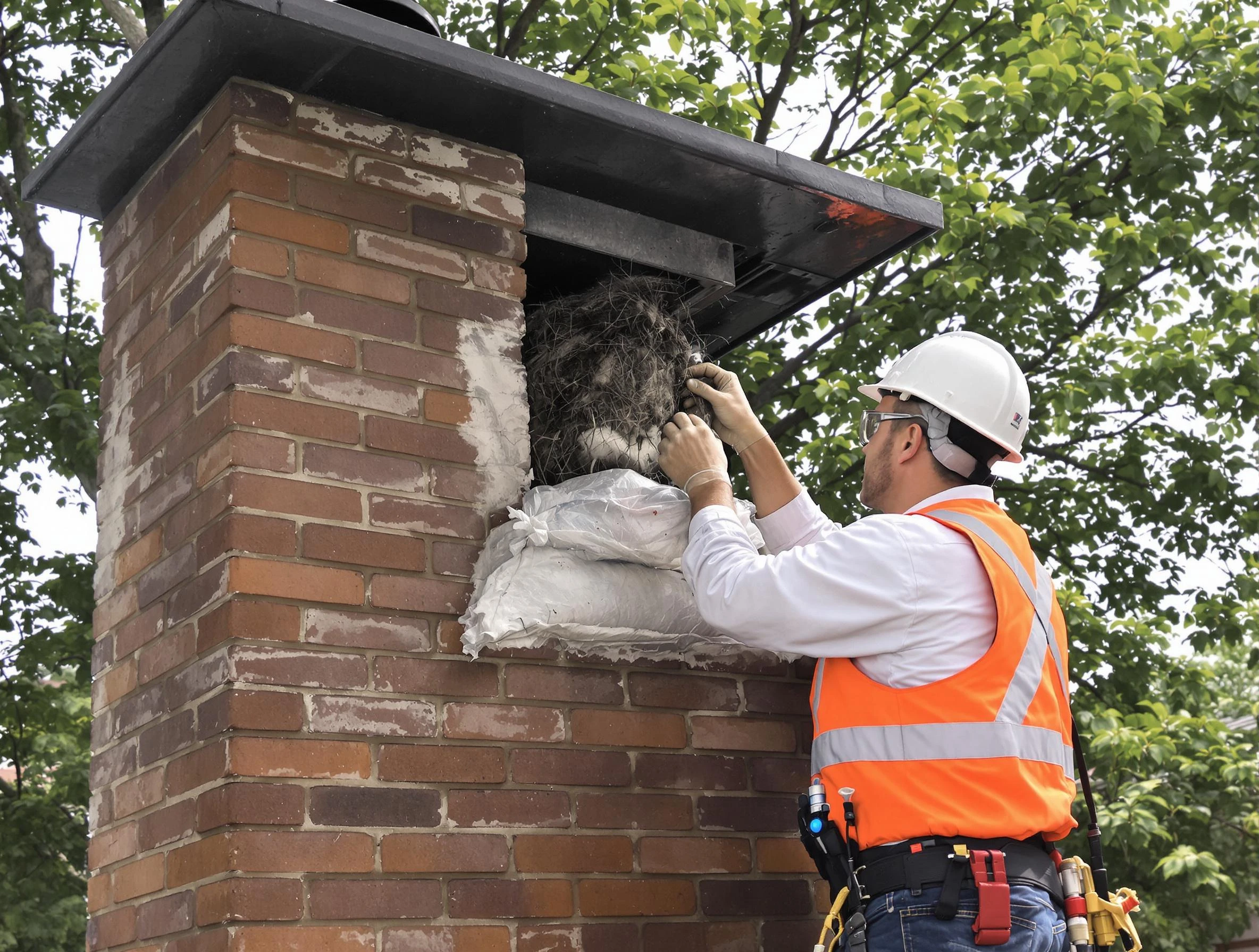 Humane removal of debris and animals by Brookline Chimney Sweep in Brookline, MA