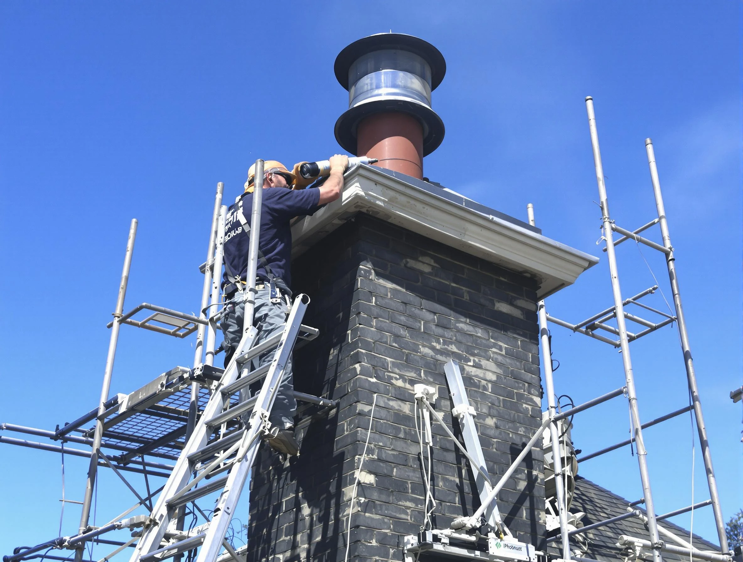Sturdy chimney crown finished by Brookline Chimney Sweep in Brookline, MA