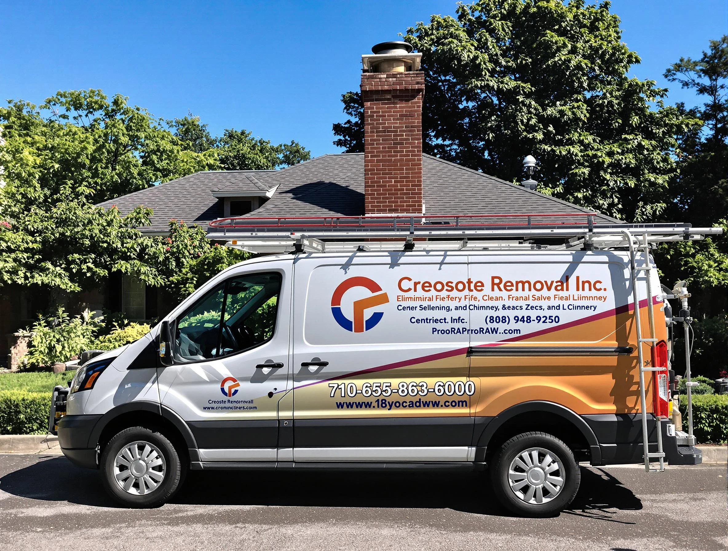 Brookline Chimney Sweep technician removing creosote safely in Brookline, MA